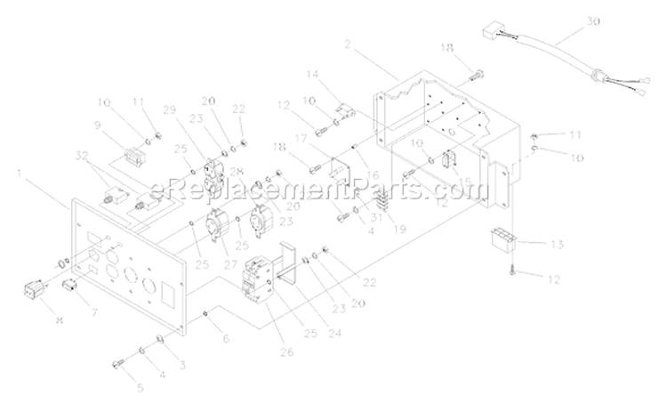 Page B Diagram and Parts List for 1933-0  Briggs and Stratton Generator